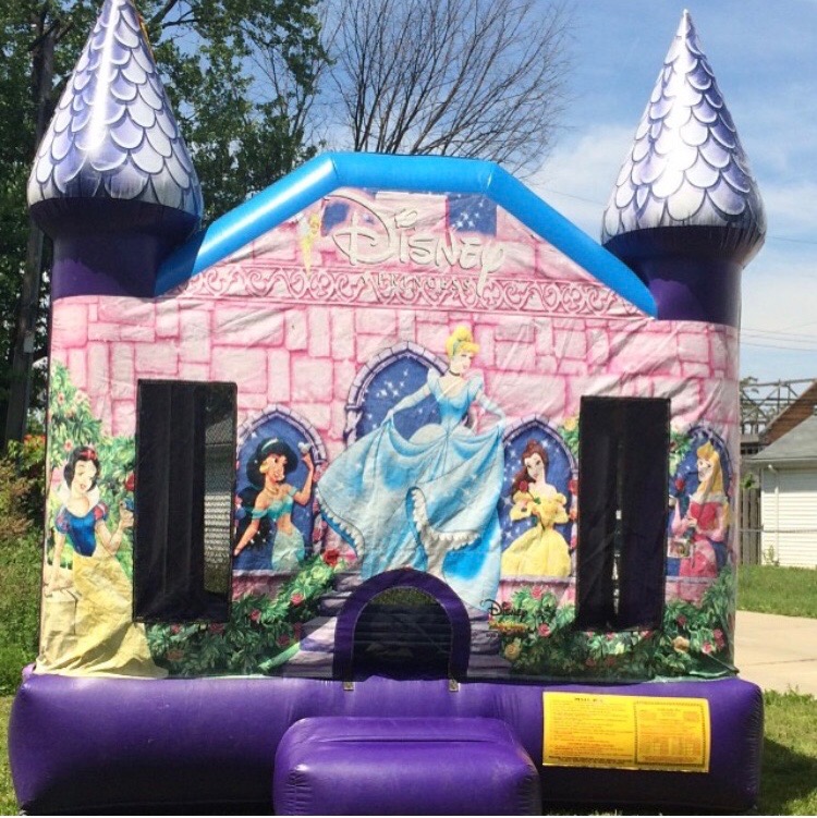 Cinderella Princess Bounce House rental concept